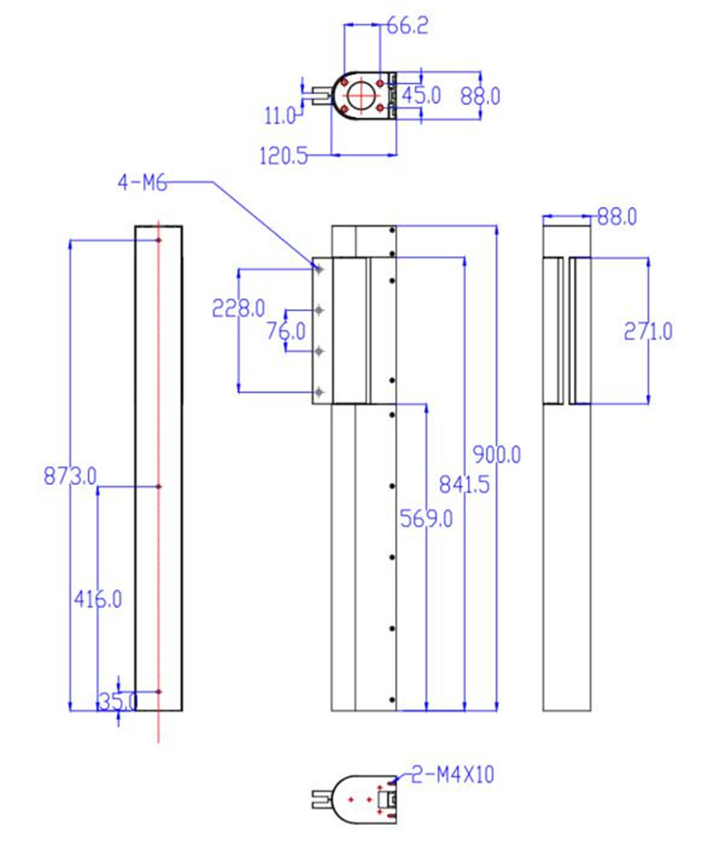 CE 100 N.M 600mm Swing Turnstile Gate Mechanism