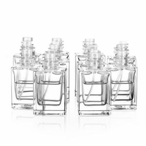 1ml Square Crystal Perfume Bottle with Screw Cap