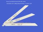 Recip Saw Blade Bimetal M42 8% cobalt Demolition for Cutting Wood & Nails 9"