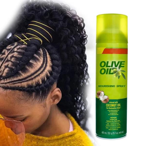 Private Label Organic Formula Hair Care Shine Silky Spray Argan Hair Repairing