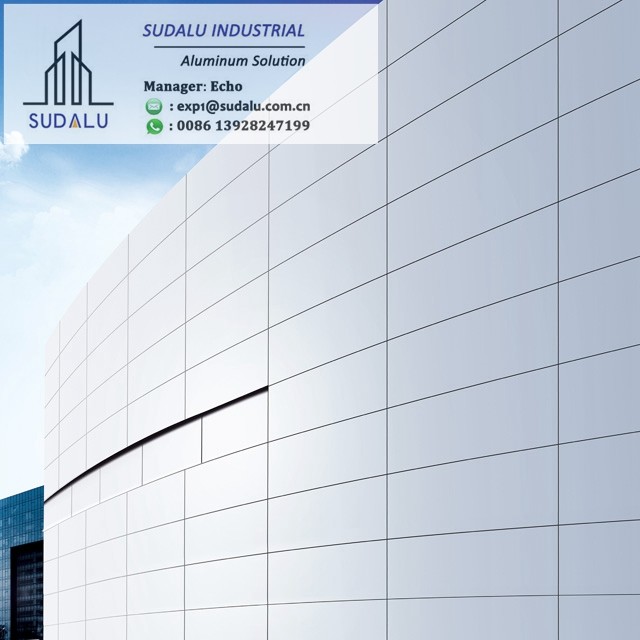 SUDALU 2019 Customized Size Aluminum Facade Cladding Curtain Wall Solid Panels
