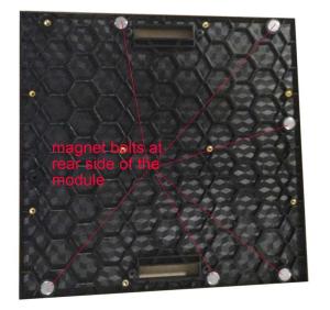 China P2.5 Front Service LED Display 640x640mm Cabinet With Magnet Full Colors factory
