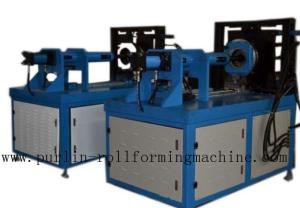 China Curving Elbow Stone Coated Roof Tile Machine Functional Blue factory
