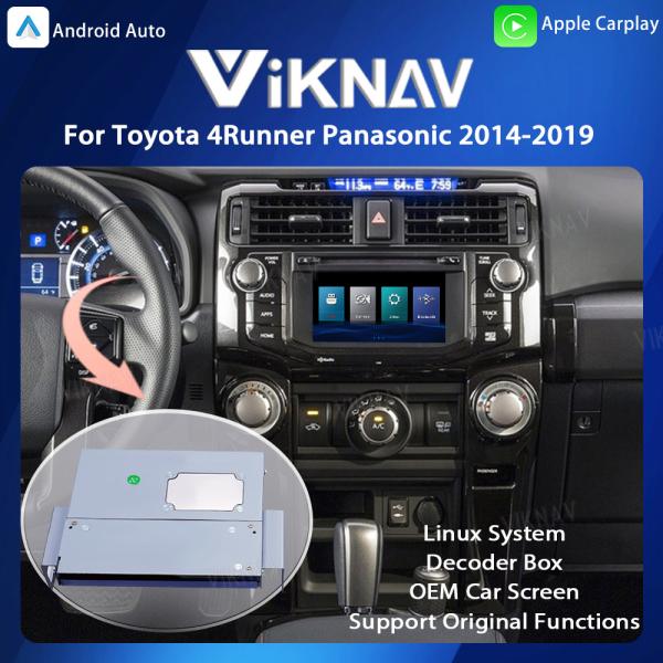 Viknav Linux System OEM Car For Toyota 4Runner Panasonic 2014-19 Upgrade Decoder