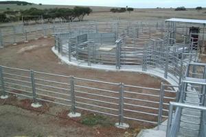 China Round Tube 6ft Metal Livestock Fence Panels Heavy Duty Galvanized Corral factory