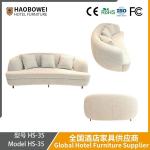 Modern Simple Fabric Sofa for Living Room. with Super Large Sitting Depth and