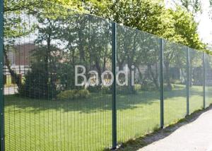 China 3&quot; X 0.5&quot; Anti Burglar Fence For Water Treatment Works , Plastic Coated Wire Fencing Panels factory