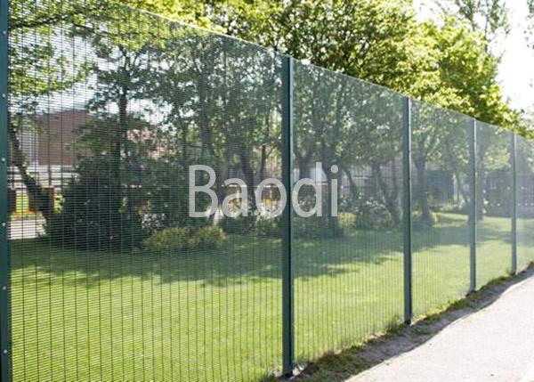 3" X 0.5" Anti Burglar Fence For Water Treatment Works , Plastic Coated Wire