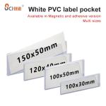 Writable Magnetic Label Holder White Clear PVC Label Holder Pocket