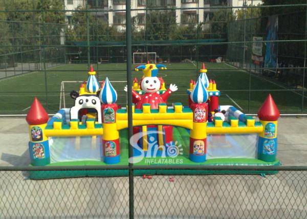 Commercial Grade Giant Inflatable Amusement Park For Outdoor Made Of Top Quality