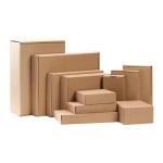 Recycled Brown Corrugated Paper Postage Gift Box For Wine