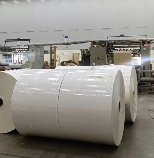 Waterproof Packing Takeaway Cups Raw Material Customizable PLA Coated Brown Kraft Paper Rolls