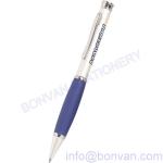 jefferson metal pen, metal pen with rubber grip,gripped metal pen