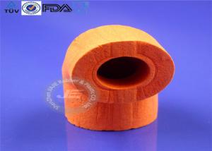 China Red OEM Molded Silicone Parts New Design Open Cell Foam Tube Type factory