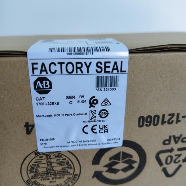 DC24V Allen Bradley PLC Allen Bradley 1766-L32BXB for industrial automation