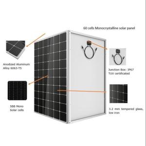China 1669*1002*35mm 40.90V 320W 60PCS Mono Cell Solar Panel factory