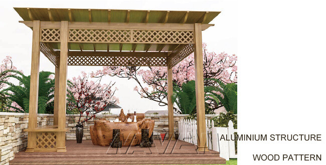 Contemporary 8 X 10 Pergola With Canopy For Pergola Structures