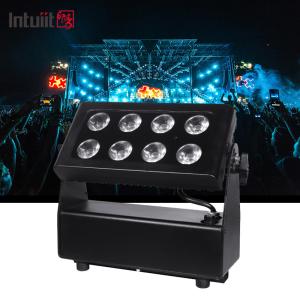 China 8*15W RGBW 4 In 1 Battery Powered LED Square Par Light Outdoor Waterproof Stage Light DMX Control DJ Disco Equipment Lighting factory
