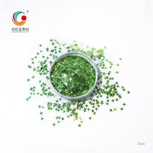 Fine PET Holographic Shimmer Chunky Holographic Glitter Bulk Star Sequins