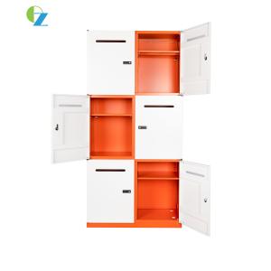 Knock Down Structure 9 Door Mail Box Storage Cabinet With Password Lock