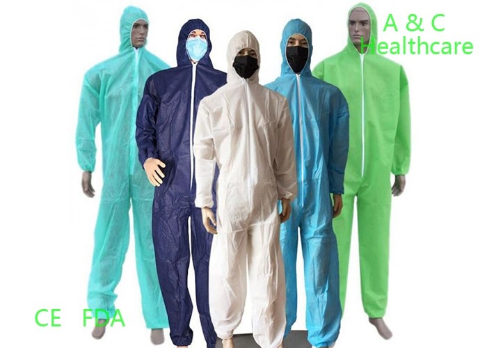 Waterproof Disposable Patient Gown Short Sleeve PP SMS SMMS SMMMS Material