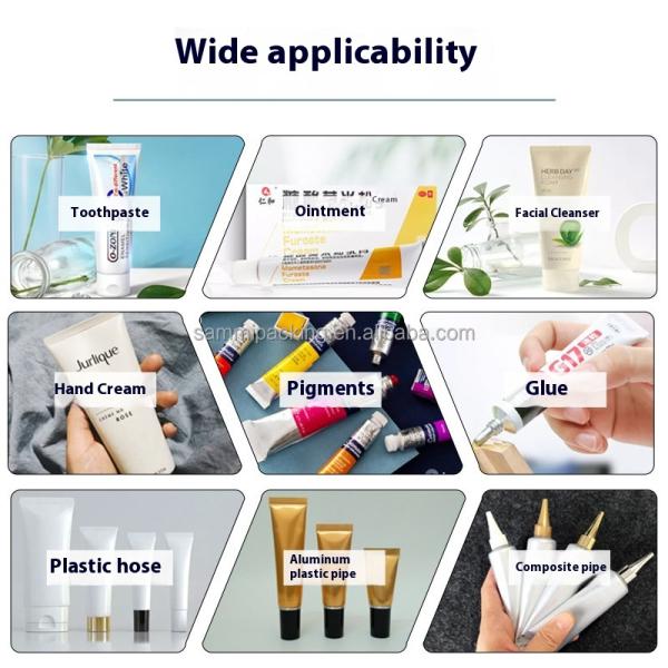 Automatic Ultrasonic Tube Sealer with 220V50Hz 0.75KW 20KHz High Speed Tube Filling and Sealing Machine for Cosmetic and Food