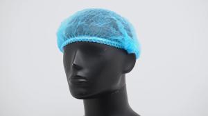 China Custom Color Bouffant Cap Wholesale Non-Woven Disposable Mob Cap Clip Cap factory