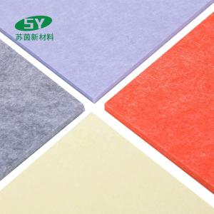 China Acoustic Sound Intensive Polished Polyester Fiber Board A1 Fireproof factory