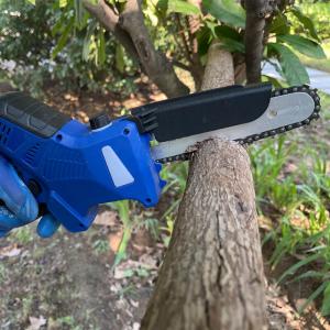 Electric Mini Chainsaw 6 Inch Cordless Tree Pruner Brushless Battery Powered