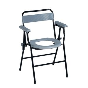 China Height 78cm Bedside Commode Seat Chair Economical Portable Bathroom Toilet Chair factory