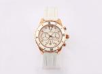 White Luxury Multi Function Watch , Ladies Wrist Watches 5ATM