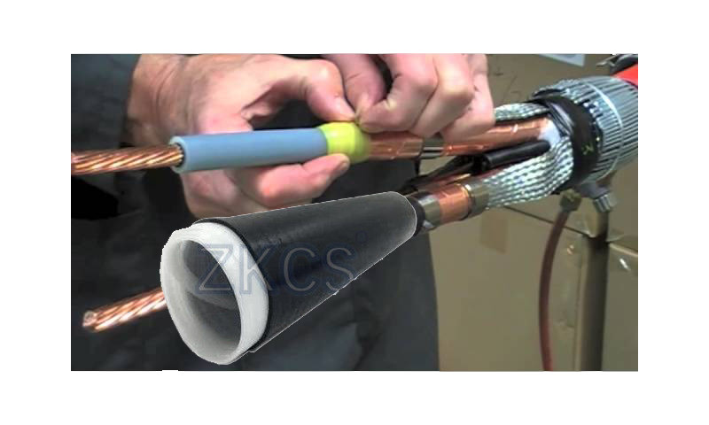 40-70mm Diameter EPDM Cold Shrink Tube 4 Kits For Cable Seal