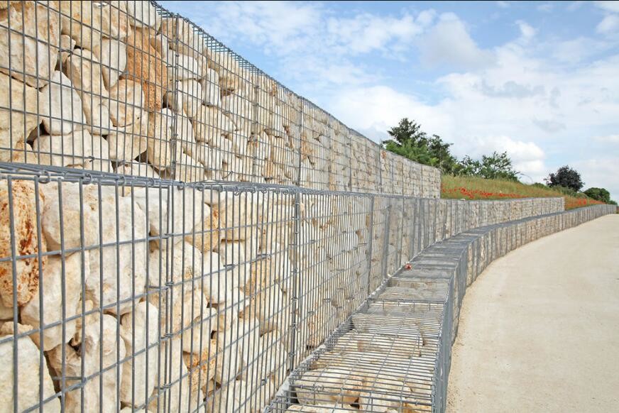 200x100x50cm Welded Gabion Box Wire Mesh Gabion Retaining Wall For Building