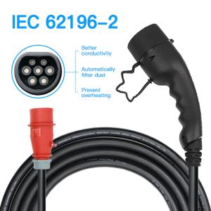 China TYPE 2 Level 2 32A 16A 3.3KWH Domestic Car Electric Charger At Home SAE J1772 factory