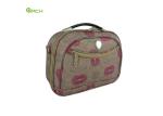 600D polyester Cosmetic Vanity Duffle Travel Luggage Bag with Printing