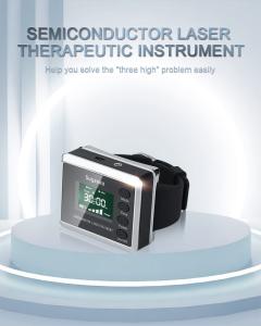 China LLLT 450nm 660nm Reduces Blood Viscosity Laser Watch For Diabetes Elderly Use factory