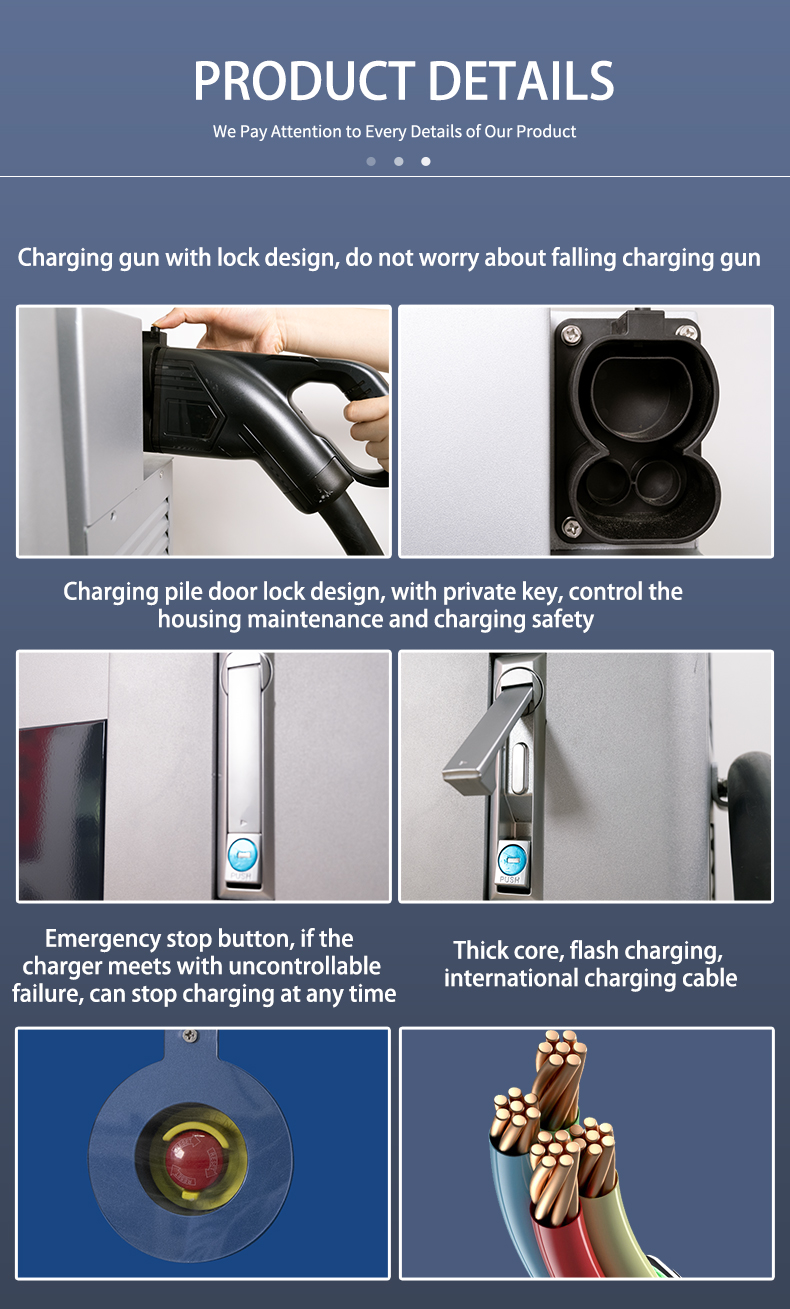 High Level Of Safety Protection CCS2 Fast Ev Charging Station 30kw Output Power for High Voltage Electric Vehicles
