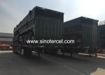 40000kg Sidewall Semi Trailer Shipping Container Trailer For Bulk Cargo