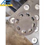 CJ161 Steel Structure Electrical tower iron fittings CNC Joint Plate Punching