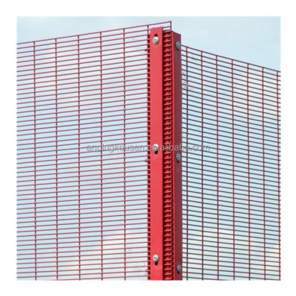 High Security Durable 358 Clear Vu Anti Climb Fence with Pvc Coated Steel