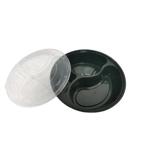 China Eco-Friendly Disposable Round Bento Box Plastic And Microwavable factory