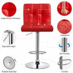Modern Bar Furniture ALINUNU Swivel PU Leather Chair for Adjustable Height