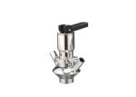 Aseptic Sanitary Sample Valve / Stainless Steel Sample Port Valve