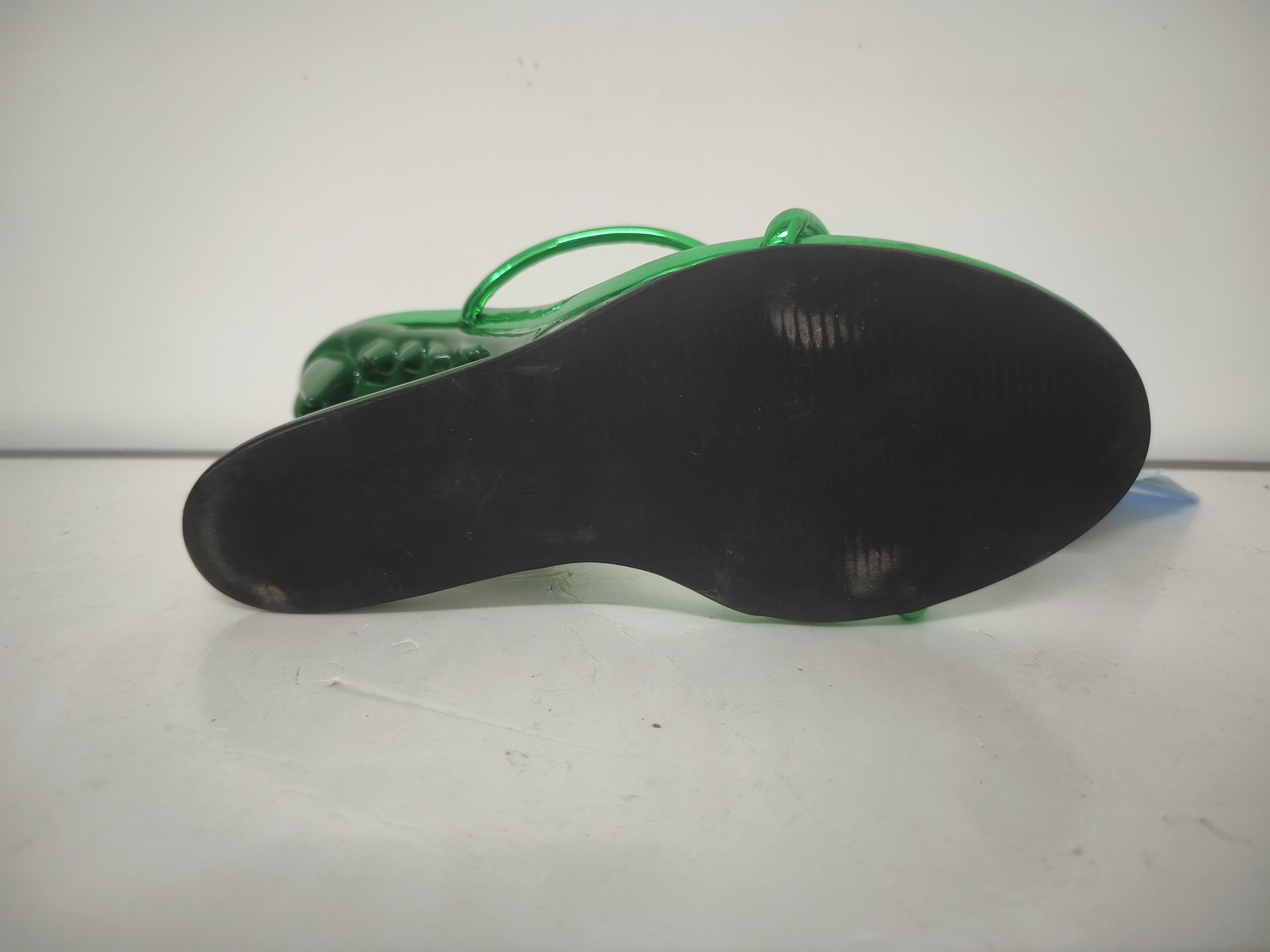 Slip On Closure Type Womens Pump Heels With Leather Lining Material green