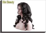 10" Double Drawn Curly Hair , Medium Brown Full Lace Human Hair Wigs