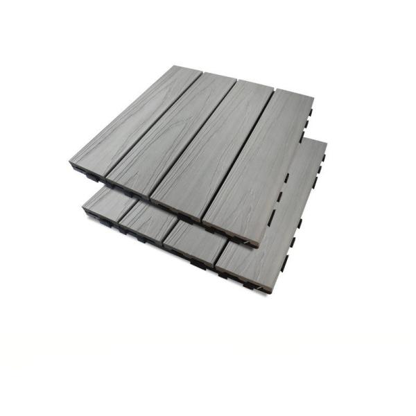 30x30mm Wood Plastic Composite Floor Panel Gray Stitched Building Outdoor Board