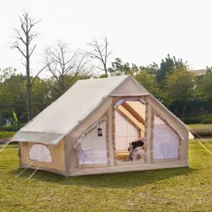 China Outdoor Camp Waterproof Inflatable Tent Air Camping House Tent 3-5 People Inflatable Camping Tent factory
