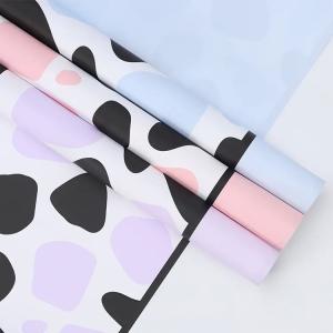 Giraffe Floral Packaging Paper Waterproof Plastics Gravure Printing Wax