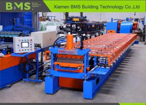 China 20M/Min Standing Seaming Roof Panel Roll Forming Machine Vertical factory