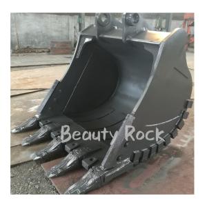 China PC300 OEM Heavy Duty Digging Hitachi Excavator Rock Bucket With Teeth factory